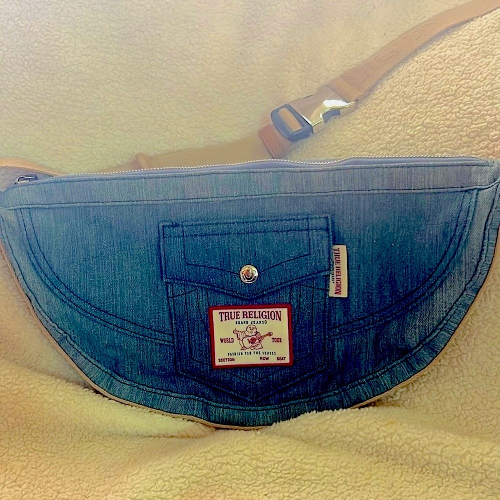 Blue Jean Handbag. - Picture 2 of 4